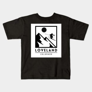 Loveland ski - Colorado usa Kids T-Shirt